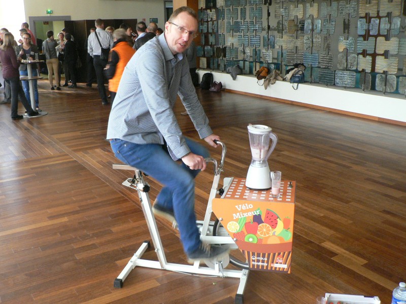 Un coup de pédale pour un smoothie